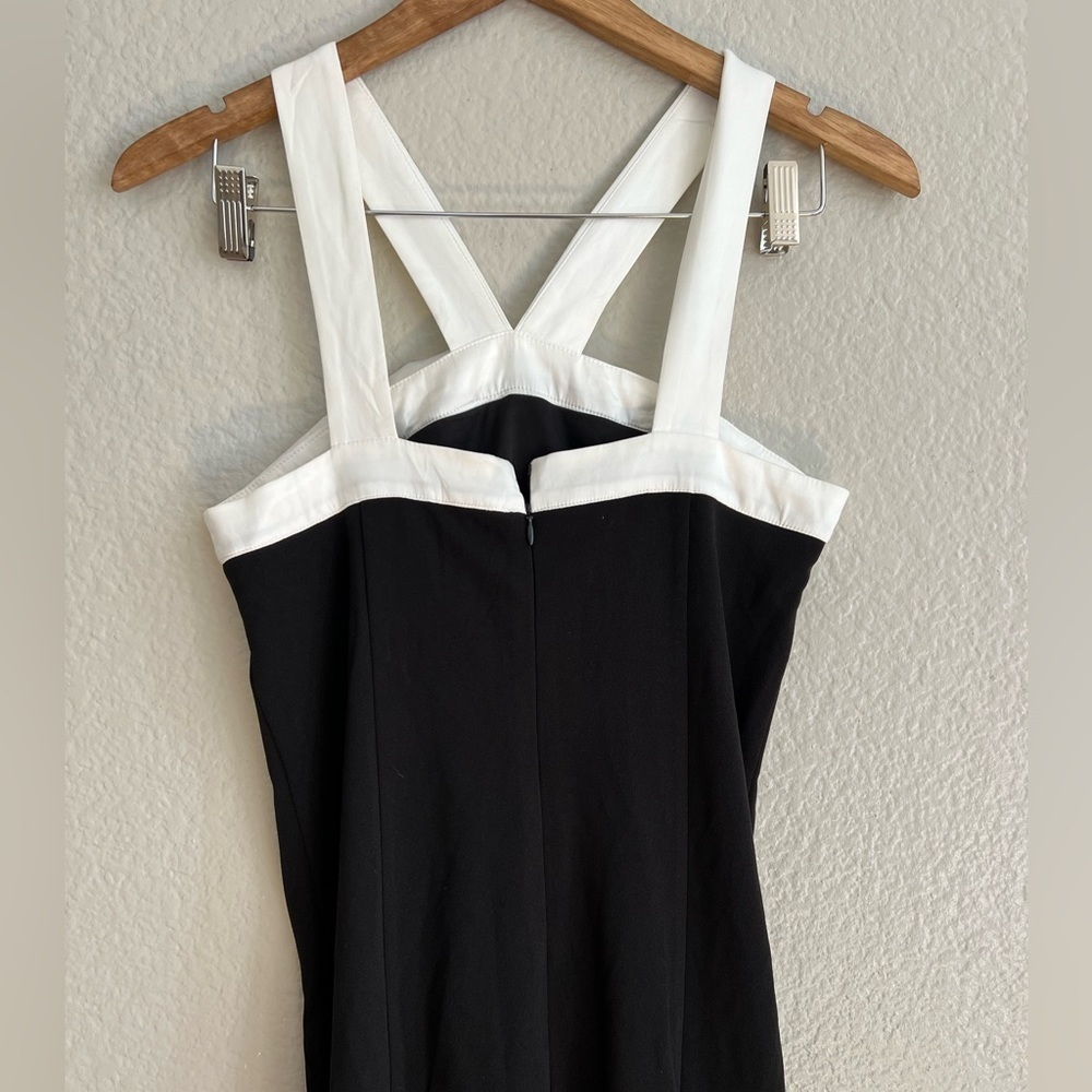 Luxurious Outlook Black and White Bow Mermaid Maxi Dress - Picture 5 of 9